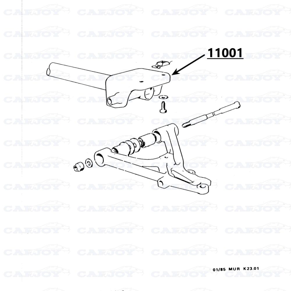 Restored Murena Front Suspension Axle Tube