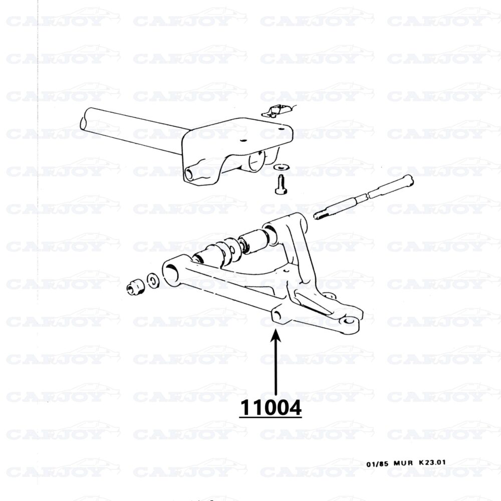 Murena Front Axle Suspension Arm Left Restored