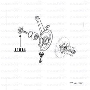 Murena Axle Bolt Left Side - Restored