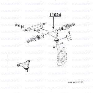 11024 - Murena Upper Front Suspension Arm Right - Restored