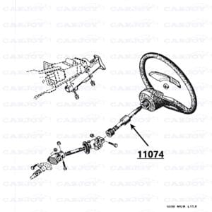 11074 - Murena Steering Wheel Shaft - Restored
