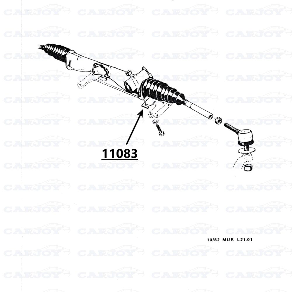 11083 - Murena / Bagheera Steering Rack Spacer