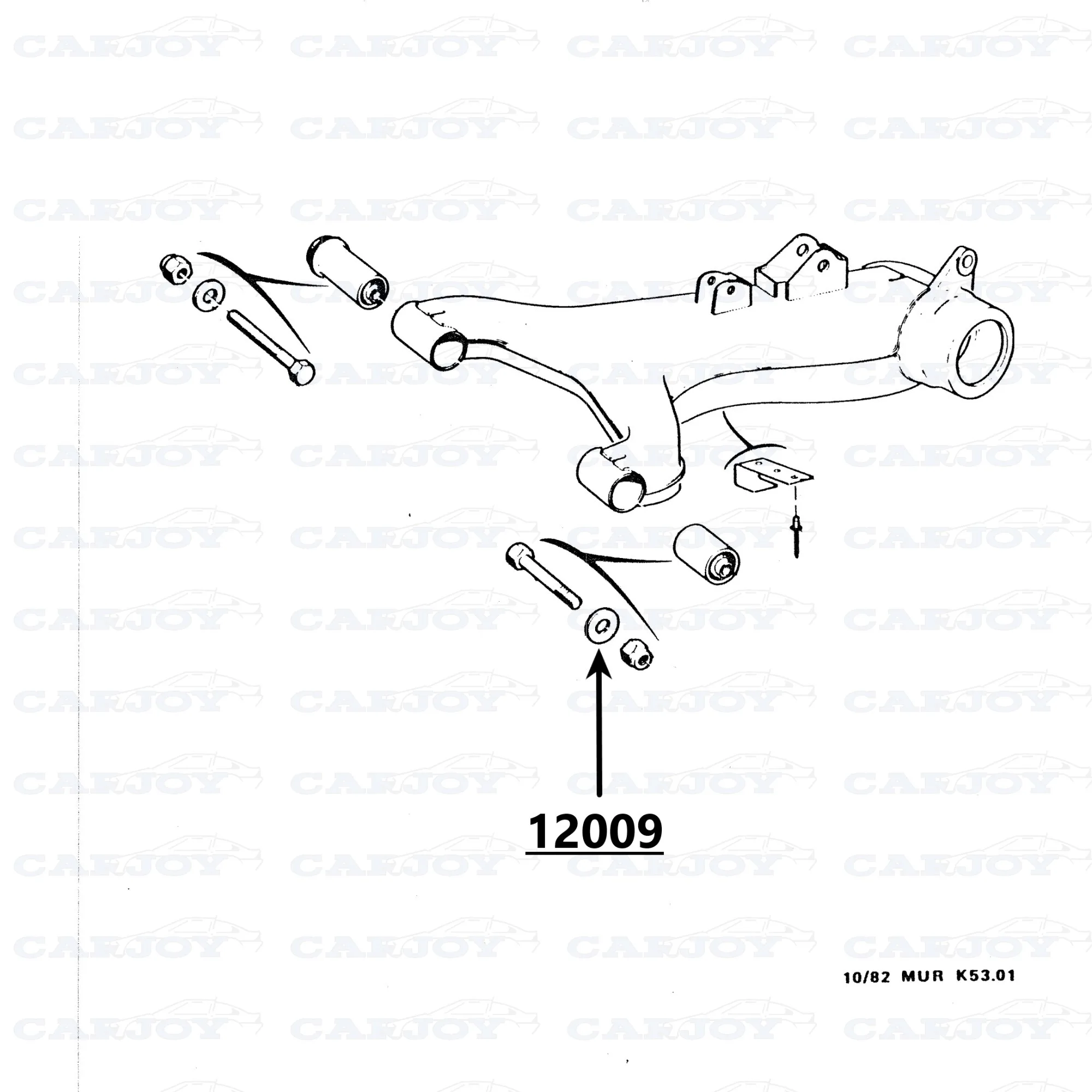 12009 - Murena vezérlőkar csavar anya alátét 1 12009 - Murena vezérlőkar csavar anya alátét