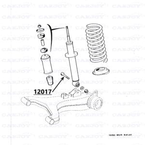 12017 - Murena Rear Shock Absorber To Contol Arm Bolt