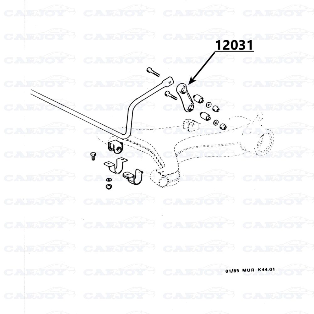 Roll Bar To Control Arm Connection With Bushings