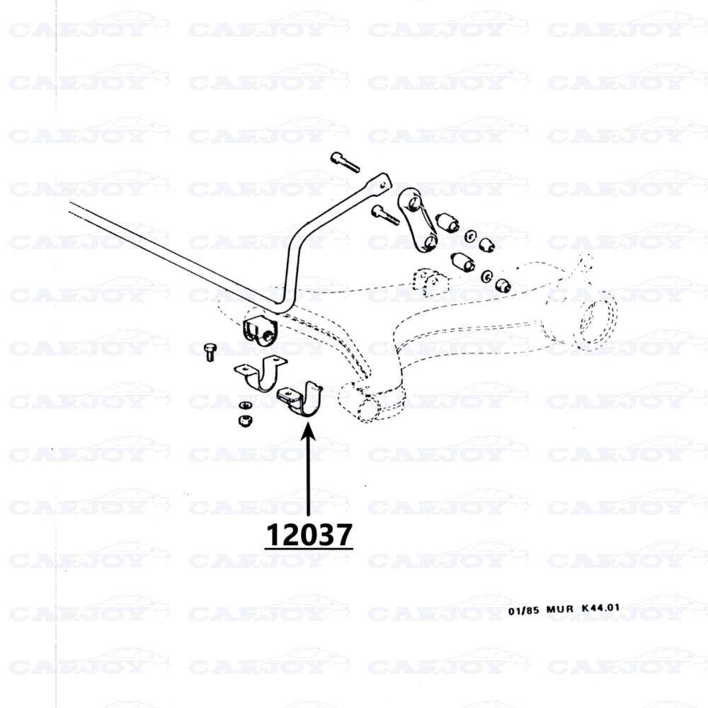 Murena Post 1981 Stabilizer Bar Bushing Bracket