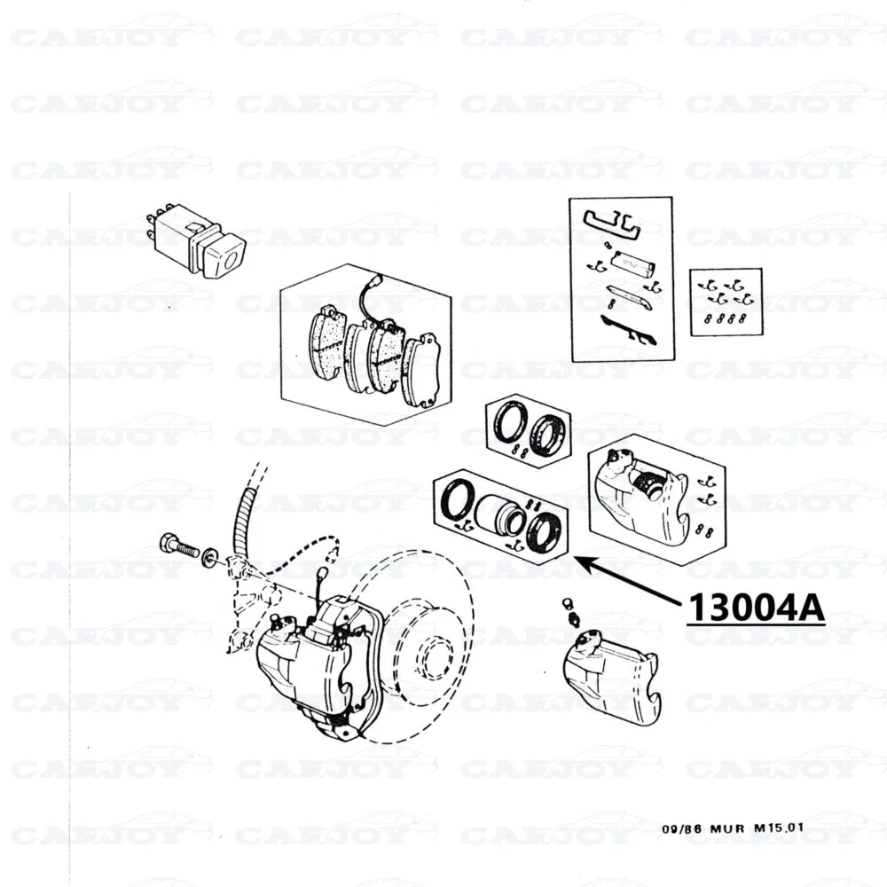 Murena Front Brake Caliper Repair Kit
