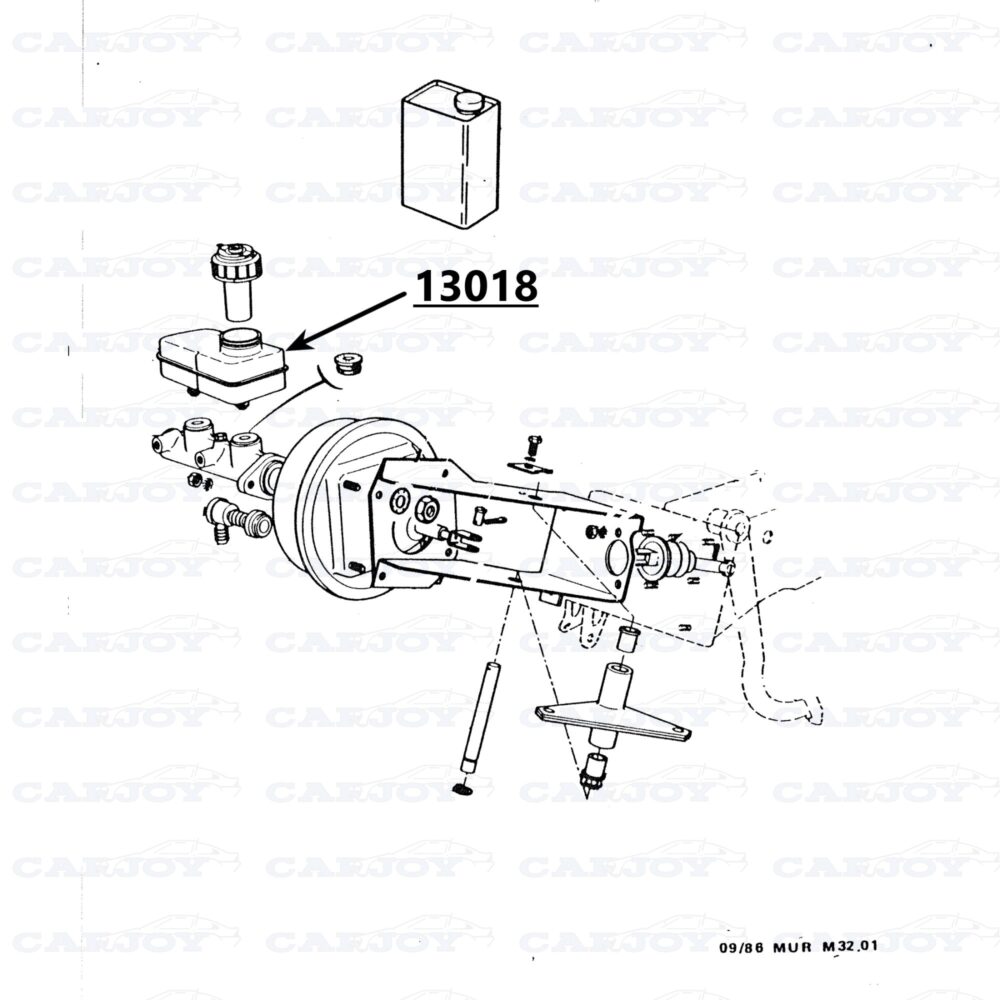 Murena / Bagheera Type 2 Brake Fluid Reservoir