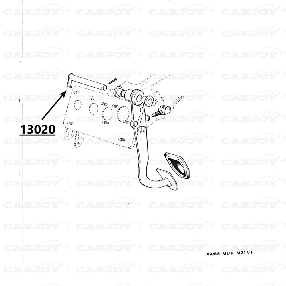 Murena / Bagheera Brake Pedal Shaft