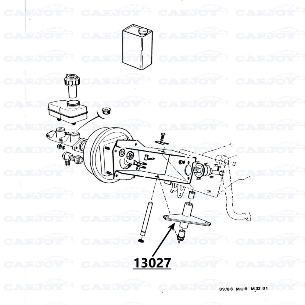 Murena / Bagheera Brake Pedal Relay Lever