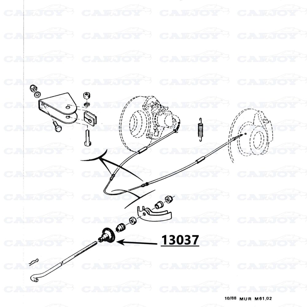 Murena Handbrake Shaft Rubber Boot