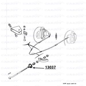 Murena Handbrake Shaft Rubber Boot