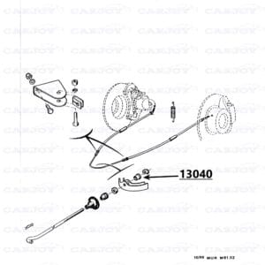 13040 - Murena / Bagheera Hand Brake Bracket Bushing