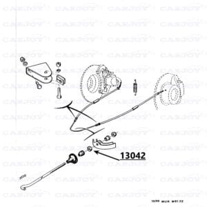 13042 - Murena / Bagheera Hand Brake Middle Nut
