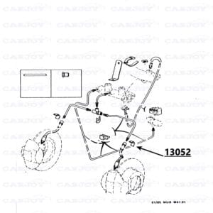 Murena / Bagheera Brake Line To Brake Hose Spring Bracket
