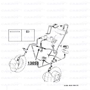 Murena / Bagheera Front 3 Way Brakle Line Connector
