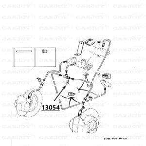 Murena / Bagheera Front 3 Way Brake Line Connector Clamp