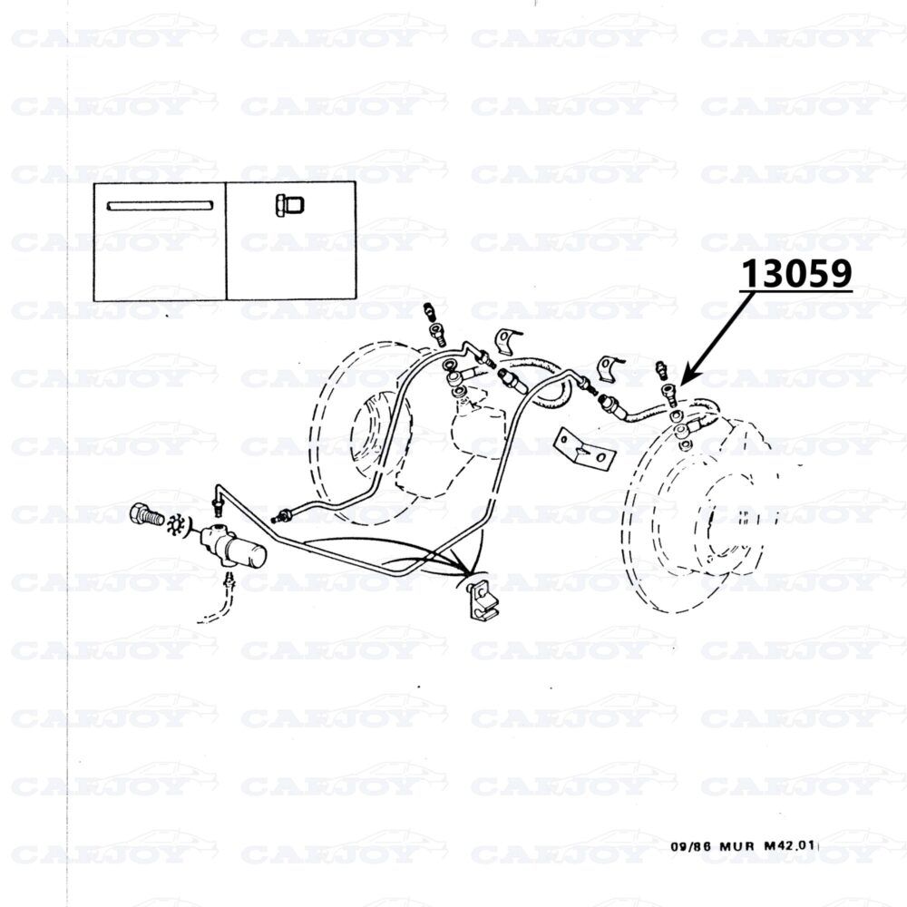 13059 - Murena Rear Brake Hose Mounting Bolt - Image 2