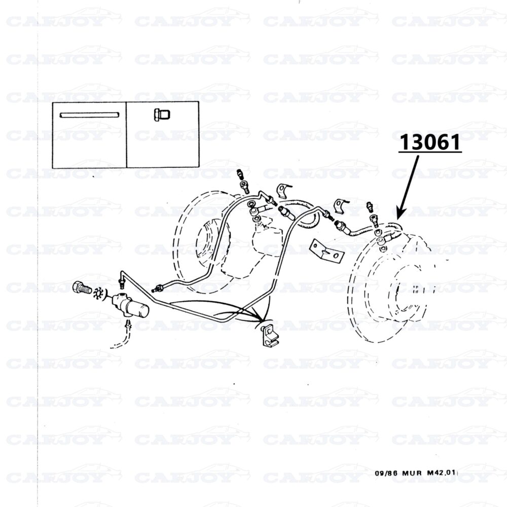 13061 - Murena Rear Brake Hose - Image 2