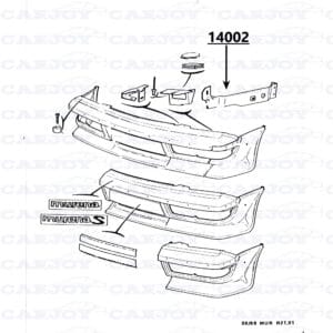 14002 - Murena Left Front Bumper Bracket - Restored