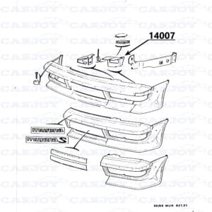 14007 - Murena Left Turn Signal Mounting Bracket - Restored Metal Bracket For Matra Murena