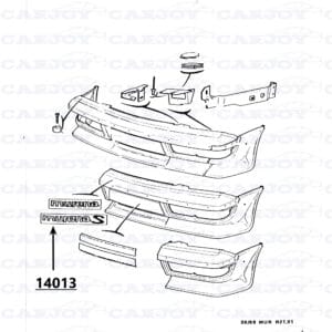 14013 - Sticker Bumper Murena 2.2 S - Black