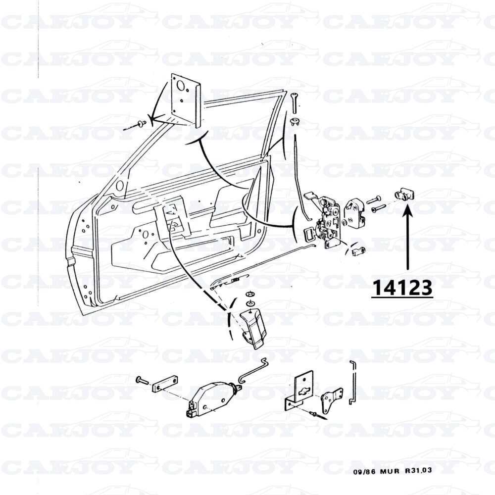 14123 - Matra Murena Door Lock Pin