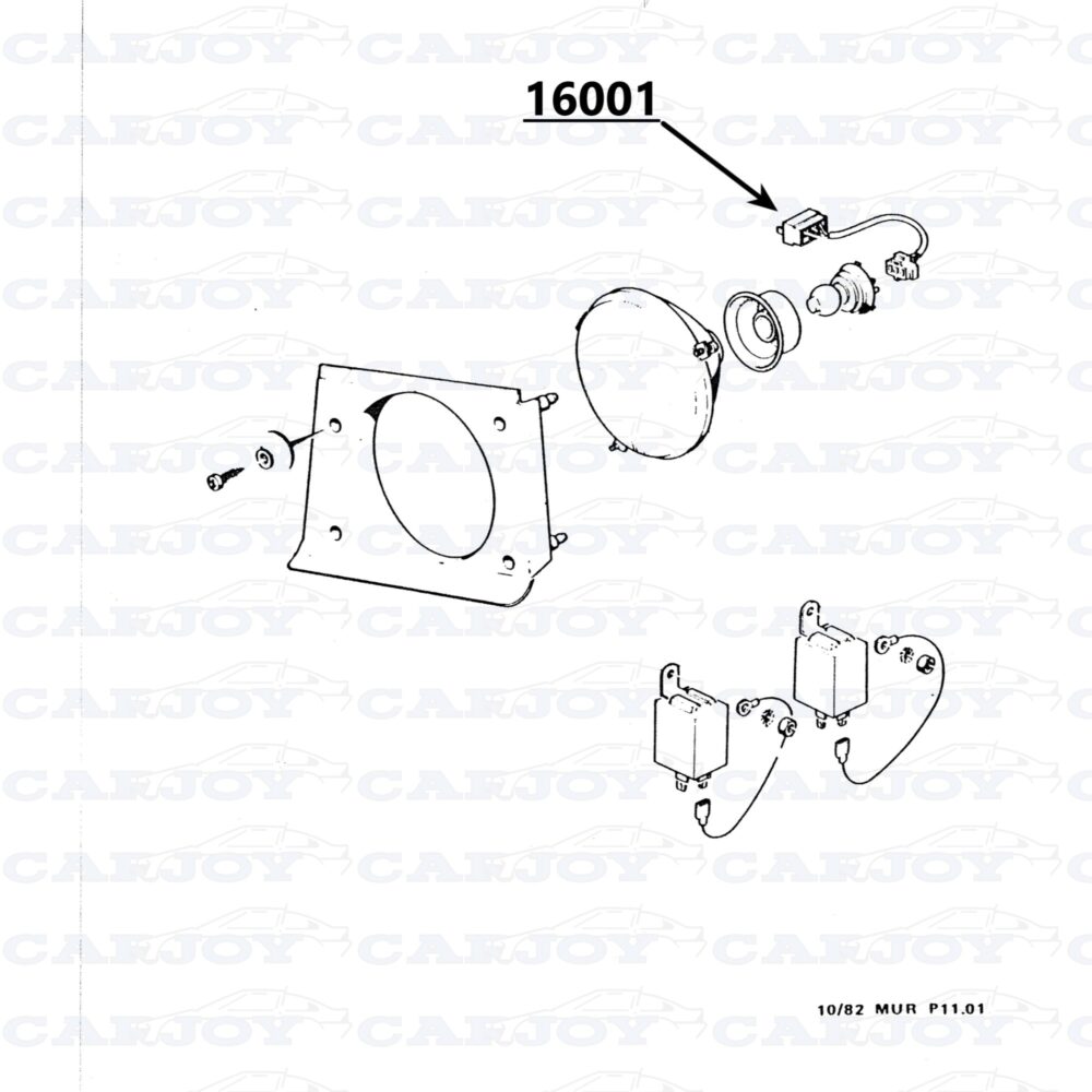 Matra Murena Headlight Connection Cable