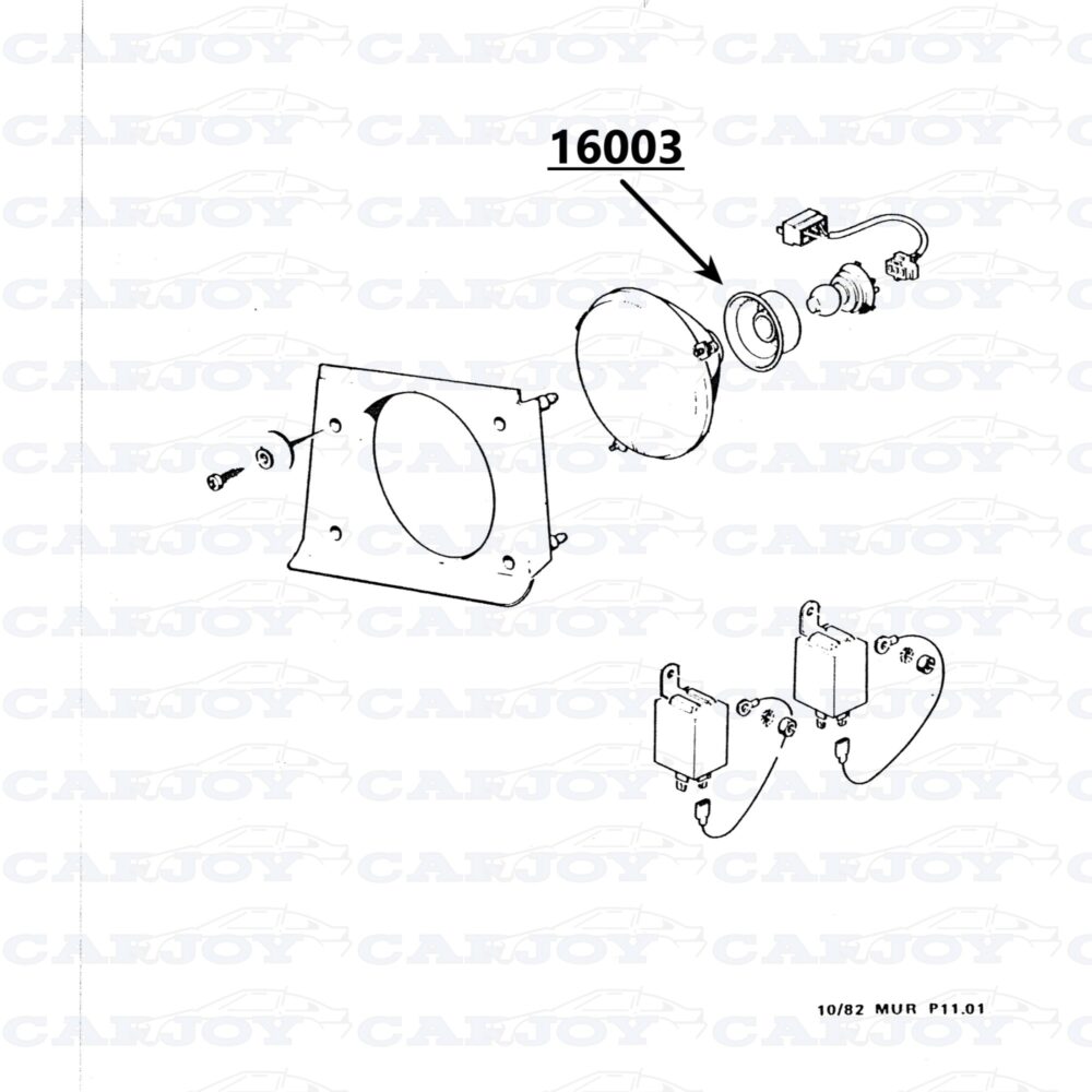 Matra Murena Headlight Rubber Dust Cover