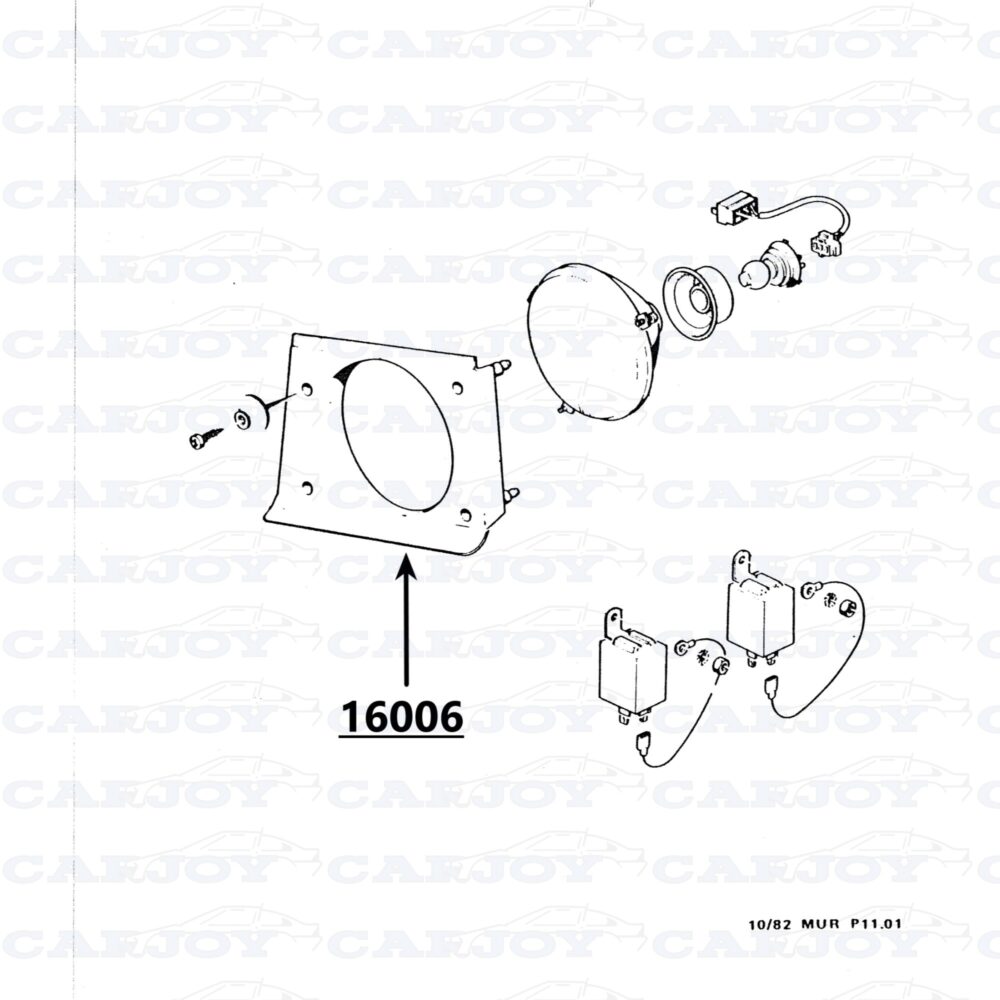 Matra Murena Right Headlight Cover