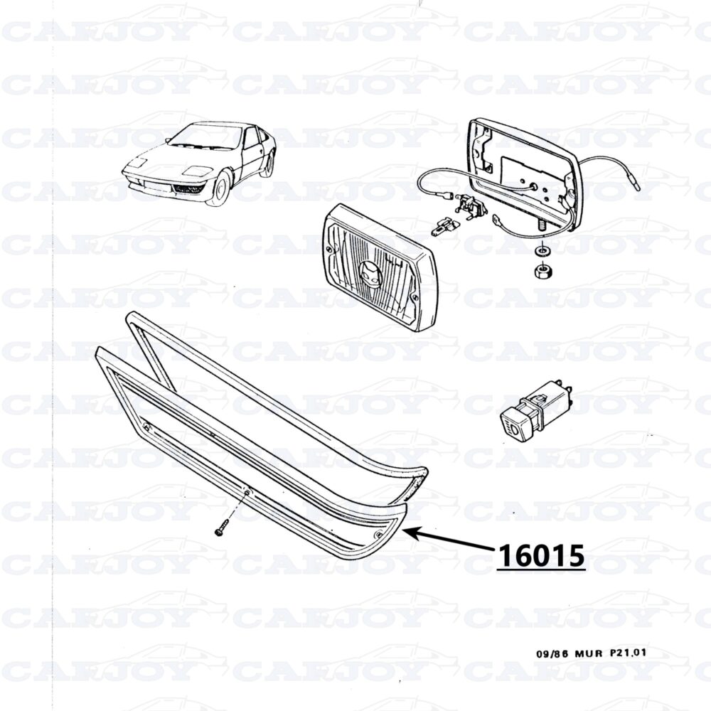 Murena right Fog Light Cover Front Bumper