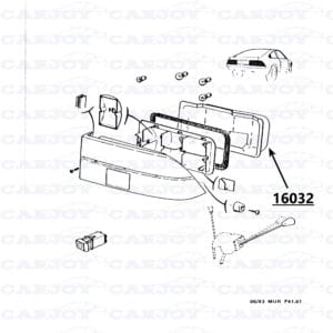 Murena Right Taillight Lens Inside Cover