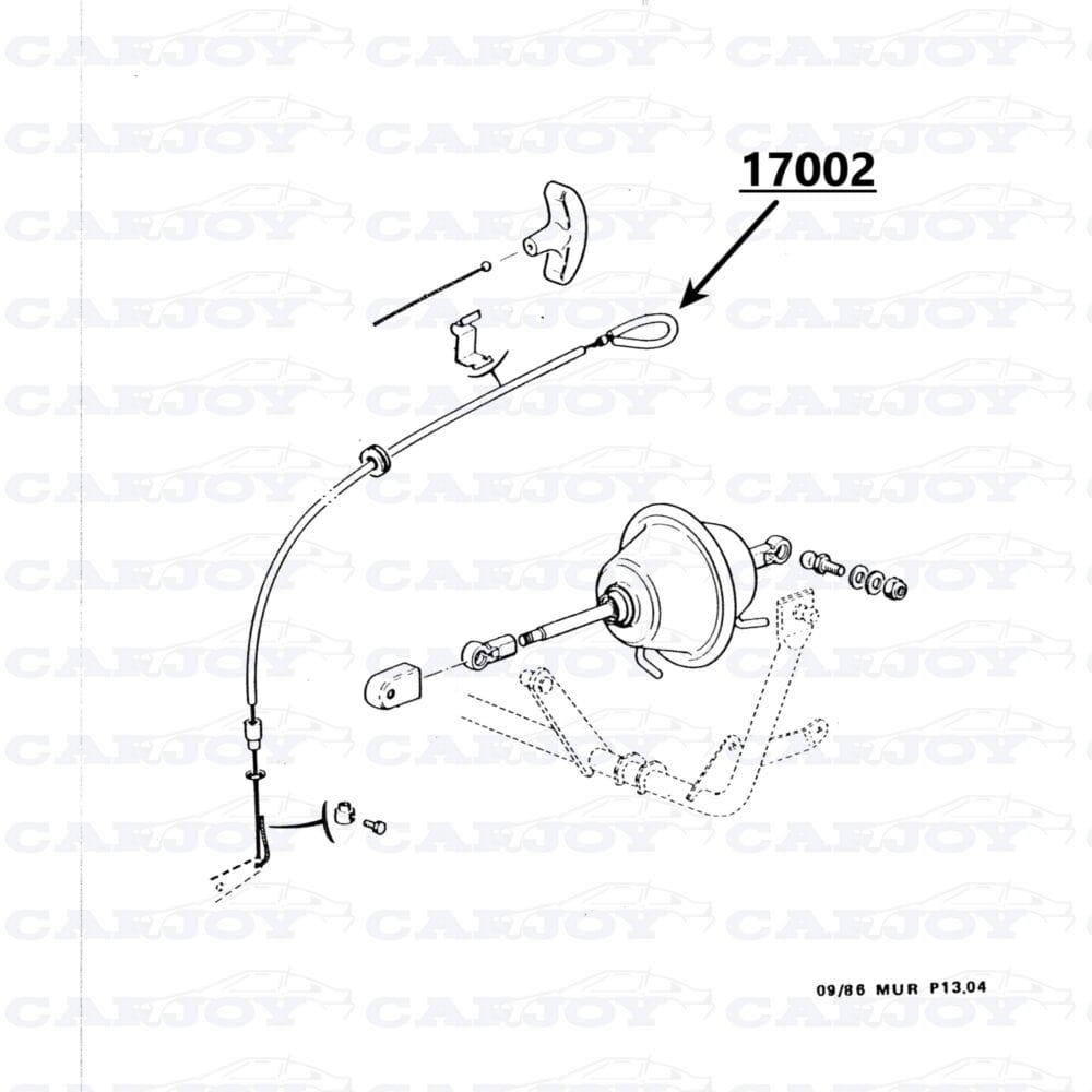 17002 - Matra Murena Headlight Cable