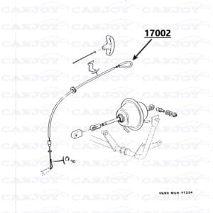 17002 - Matra Murena Headlight Cable