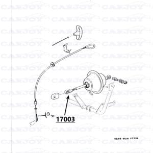 17003 - Matra Murena Headlight Vacuum Unit Ball Socket