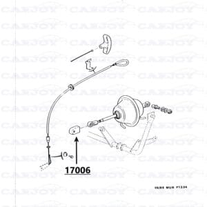 17006 - Matra Murena Headlight Mechanism Rubber Cover