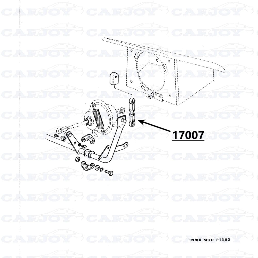 17007 - Matra Murena Headlight Mechanism Connecting Rod