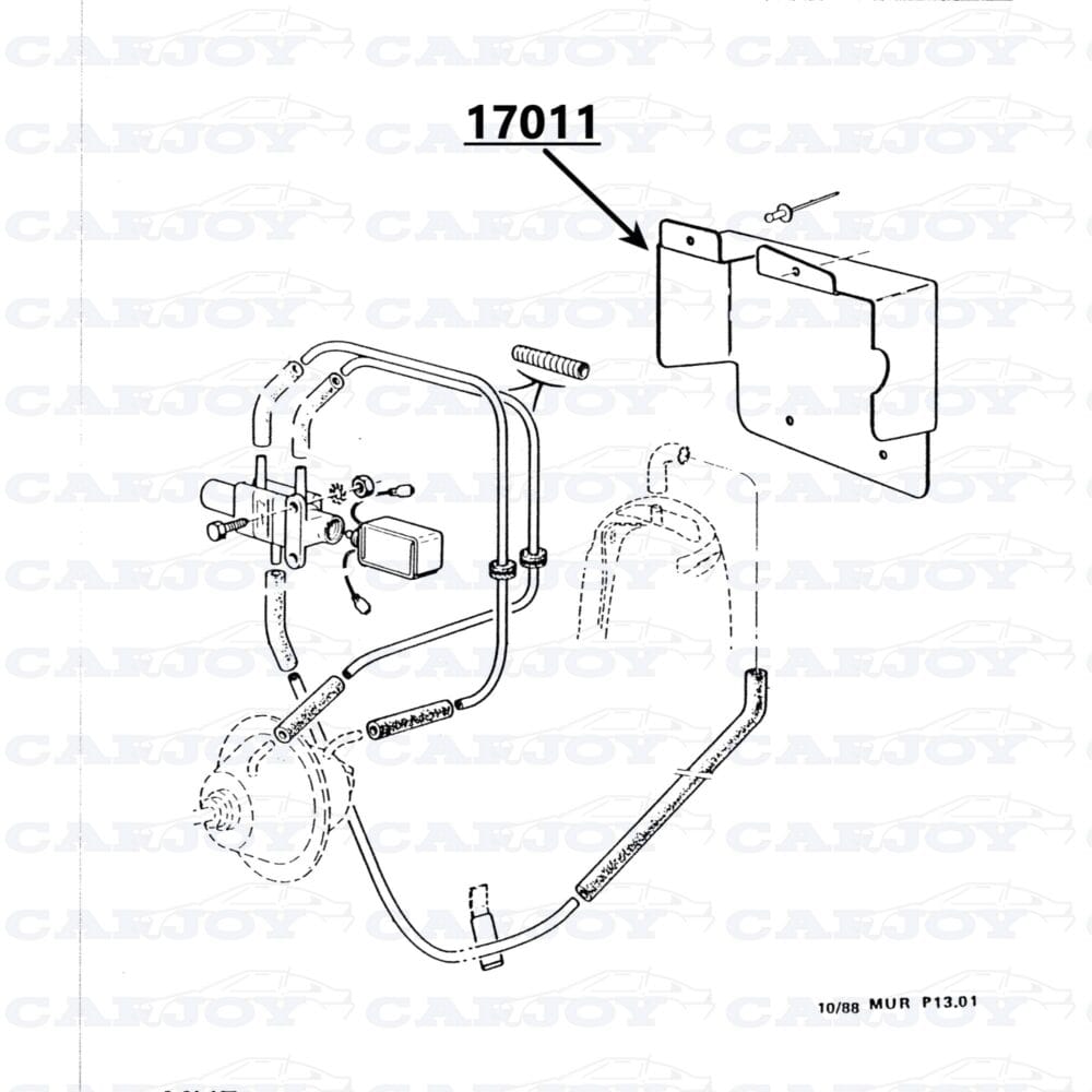 17011 - Matra Murena Headlight Solenoid Cover