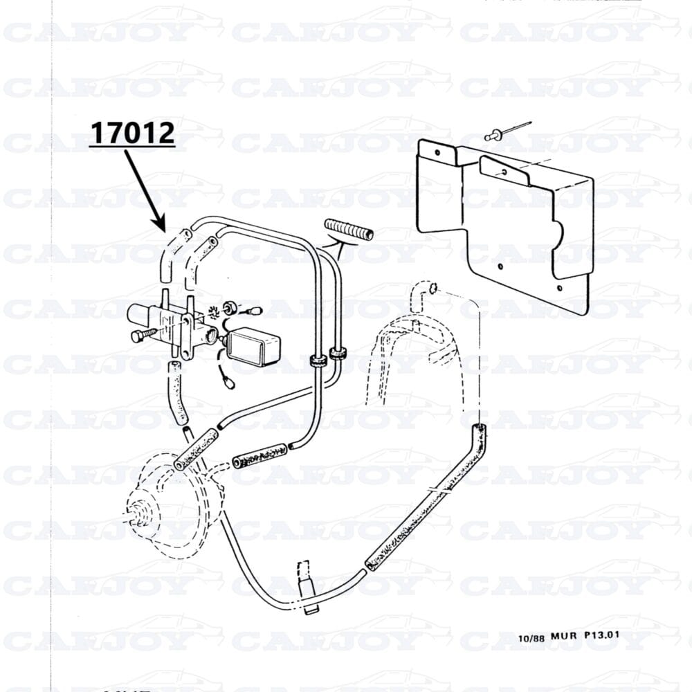 17012 - Matra Murena / Bagheera Vacuum Hose