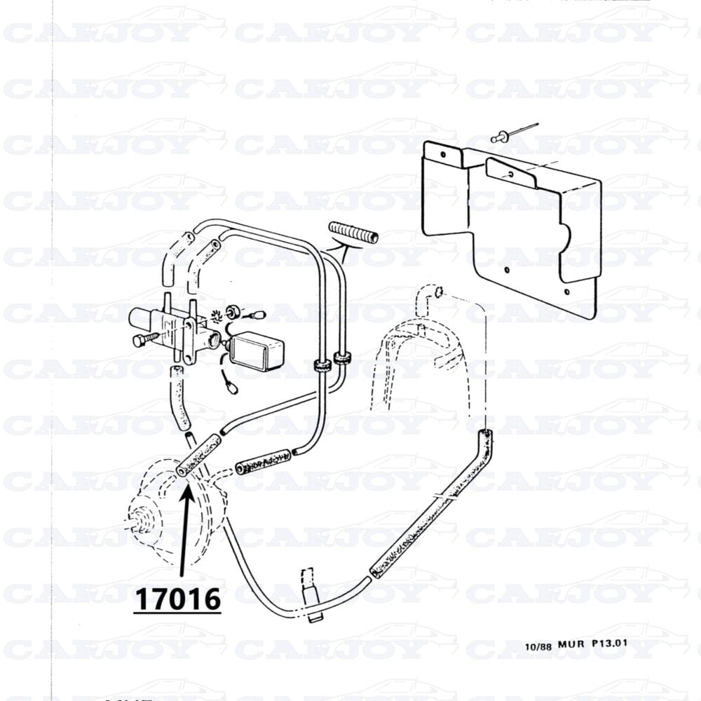 17016 - Matra Murena / Bagheera Vacuum Hose