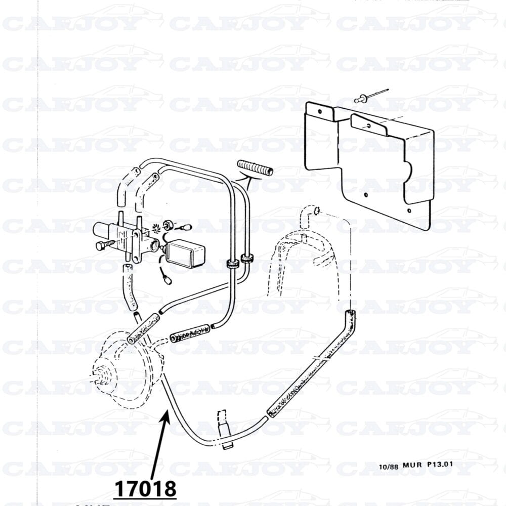 17018 - Matra Murena / Bagheera Vacuum Line