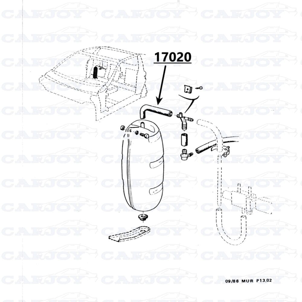 17020 - Matra Murena / Bagheera Vacuum Hose