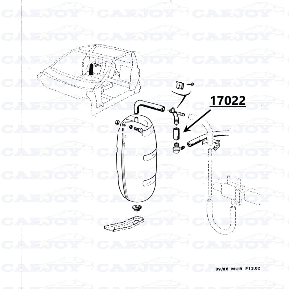 17022 - Matra Murena Vacuum Hose