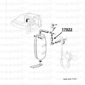 17022 - Matra Murena Vacuum Hose