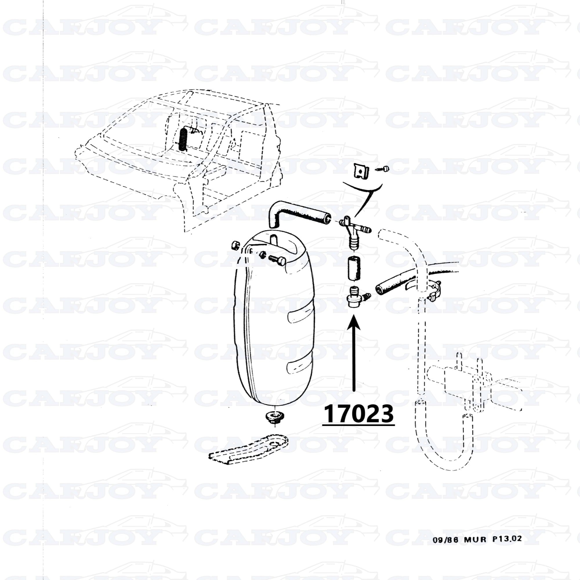 17023 - Matra Murena / Bagheera Check Valve 1 17023 - Matra Murena / Bagheera Check Valve
