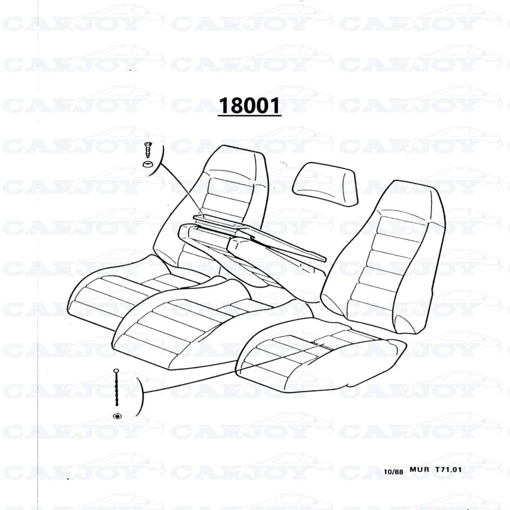18001 18001 - Original Murena 1.6 Brown Interior Set - PRICE ON REQUEST