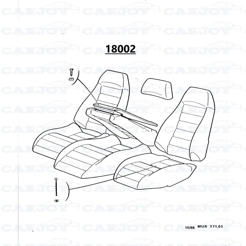 18002 18002 - Murena 1.6 Original Black Interior Set - PRICE ON REQUEST