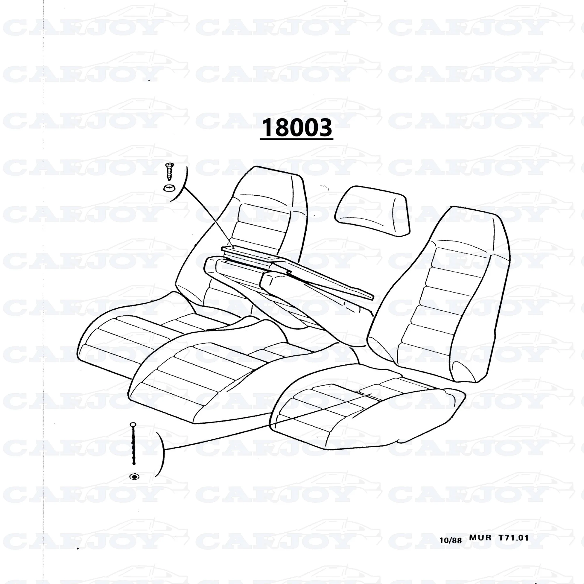 18003 - Murena 2.2 Original Beige Interior Set - PRICE ON REQUEST