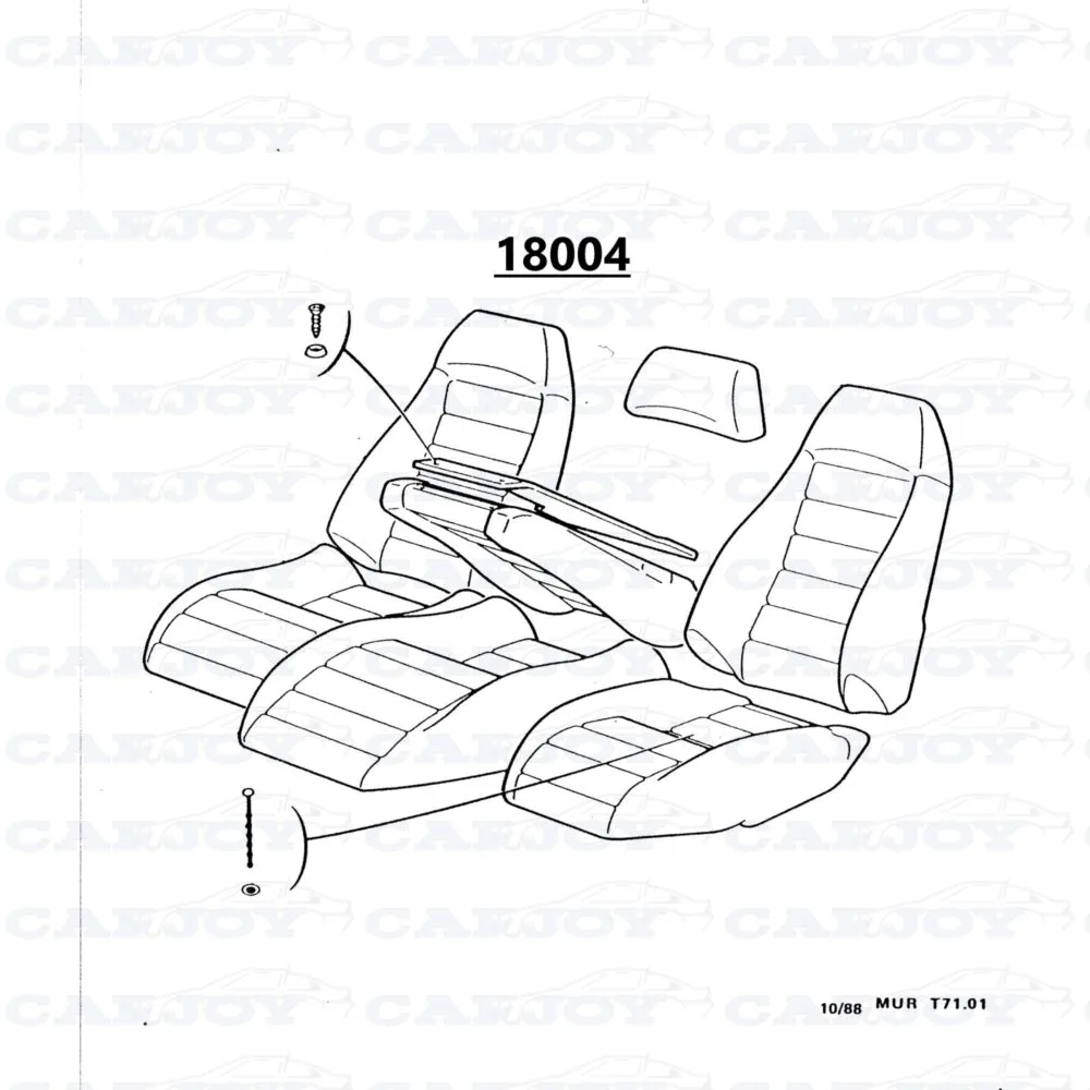 18004 - Murena 2.2 Original Gray Leather Interior Set - PRICE ON REQUEST