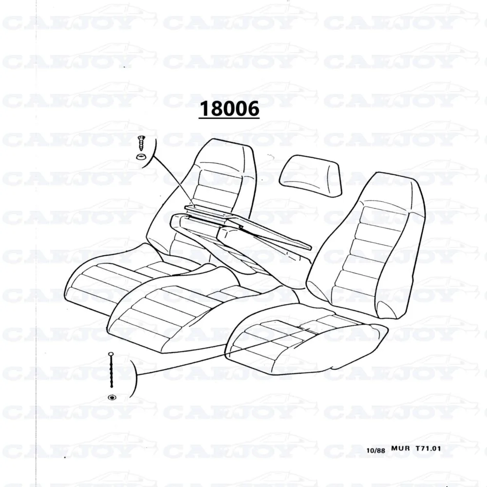 18006 - Murena 2.2 Original Brown/Beige Interior Set - PRICE ON REQUEST
